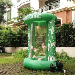 Macchina gonfiabile della presa dei soldi della cabina gonfiabile del cubo dei contanti di promozione per l'evento di pubblicità - Product Image 6