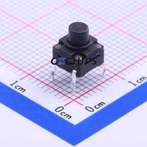 K2-1839DP-G4SW-06 Tactile Switch Through hole Component (THT) Switch Single Pole Single Throw Round Button 2.5N Through Hole - Product Image 1