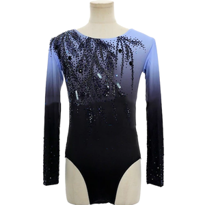 Bán Buôn Tùy Chỉnh Dài Tay Thể Dục Leotard Phụ Nữ Thở Của Người Đàn Ông Nhịp Điệu Đào Tạo Hiệu Suất Dancewear Trượt Băng Phù Hợp Với - Product Image 1