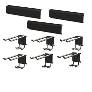 Étagère de rangement murale en métal à 3 niveaux, robuste, rectangulaire, organisateur de bureau avec crochets, Foshan Guangdong - Product Image 2