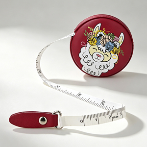Leather Mini Retractable Tape Measure 60 Inches, Soft Flexible Body Measuring Tape for Tailor <b>Sewing</b> - Product Image 6