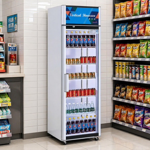 Vitrina Refrigerada Comercial R290 para Bebidas, con 1/2/3 Puertas, Enfriador de Bebidas Comercial 0-10 ° C para Tienda Minorista - Product Image 1