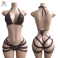 ELITES Vente directe d'usine, vente en gros, vêtements de danse exotiques personnalisés de luxe pour filles sexy avec strass