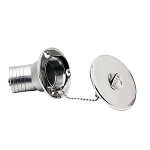 Nouveau réservoir de carburant pour <span class=keywords><strong>bateau</strong></span> marin en acier inoxydable poli miroir, remplissage d'eau, col de remplissage incliné, <span class=keywords><strong>bouchon</strong></span> sans clé de 1 1/2 pouce - Product Image 4