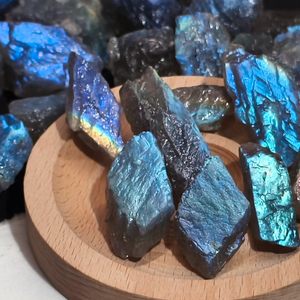 Kit de Sanación de Chakras con Labradorita Natural, 7 Minerales de Chakra, Cristales de Cuarzo Hechos a Mano para Meditación, Energía Wicca - Product Image 1