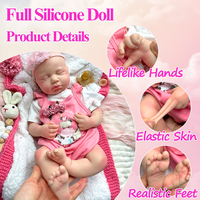 Poupées Reborn en Silicone Intégral à Bouche Ouverte de 20 Pouces, Réalistes Fille/Garçon LouLou, pour Compagnon de Bébé - Vente en Gros