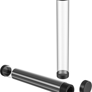 Custom Eco Friendly Durable Transparent PC <b>Plastic</b> <b>Packaging</b> Tube Flexiloop Handle Round Shape for Cosmetic <b>Packaging</b> - Product Image 1
