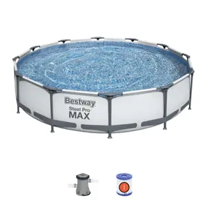 批发56416水游泳池折叠稳定水上游戏游泳池成人钢亲金属框架池