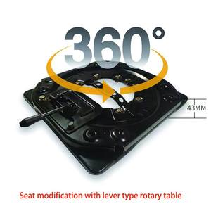 Base rotative pour sièges de voiture, accessoires de modification pour sièges de bus et de camping-car, rotation à 360° °   Disque rotatif pour <span class=keywords><strong>siège</strong></span> <span class=keywords><strong>pivotant</strong></span> - Product Image 2