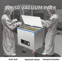 Mesin Vakum Hidrolik Otomatis DZ650 Single Deep Chamber untuk Pengemasan Makanan, Tekstil, Kimia & Komoditas