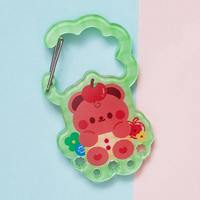 Porte-clés en acrylique personnalisé avec impression de dessins animés, mignon, kawaii, double face