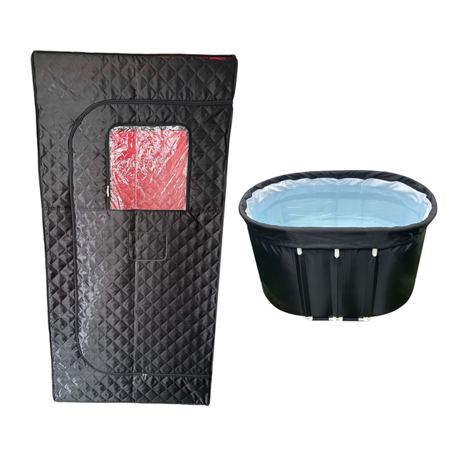 Durable Material Infrared Portable Sauna With Blanket Sauna Pod and Ice Bath