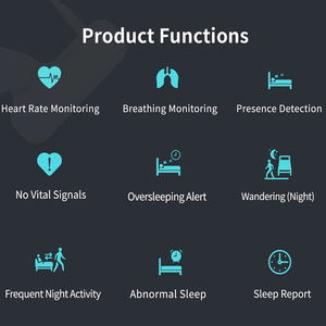 Theo dõi nhịp tim/theo dõi nhịp thở/Báo cáo giấc ngủ tất cả trong một thiết bị theo dõi sức khỏe đa chức năng - Product Image 6
