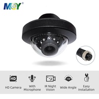 Caméra dôme microphone intégré avec caméra de vision nocturne pour bus 1080P HD caméra dôme de véhicule
