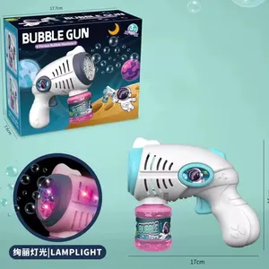 Samtoy Elektrische Play Games Buitenshuis Automatische Verlichting Ruimte Bubble Gun Machine Voor Kinderen