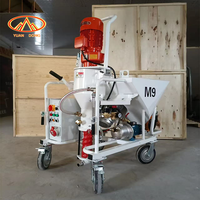 Machine à projeter le plâtre automatique M9, machine à projeter le plâtre mural pour chantier de construction
