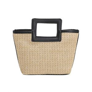 Sac En Paille Tressee <span class=keywords><strong>Demi</strong></span> Lune De Plage Osier Fait Main Sacs Mode Pour Femmes Filles Ensemble Seau Crochet a Faire Soi Meme - Product Image 1