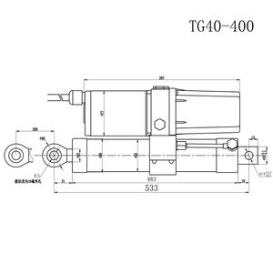 Fournisseur direct d'usine, vérins linéaires électriques à courant continu de 1,5 tonne de poussée, mini-cylindres hydrauliques linéaires, réductions en gros disponibles - Product Image 2