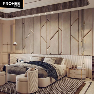 Bedroom Decorative <strong>Upholstered</strong> Velvet Fabric Headboards <strong>Wall</strong> <strong>Panels</strong> - Product Image 6
