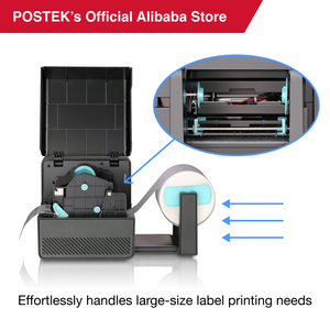 POSTEK标签打印机Ei系列203dpi/300DPI无线桌面缎面热转印标签打印机，带WiFi/蓝牙/以太网 - Product Image 3