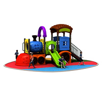 Ensemble d'équipements de jeux d'extérieur personnalisés pour enfants et tout-petits, avec toboggan, pour parcs, écoles et crèches