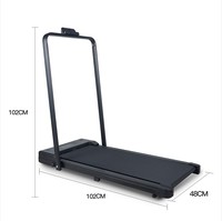 Tapis de marche sous bureau avec inclinaison, silencieux, portable, électrique, pour la maison et le bureau, machine de marche compacte pour le fitness