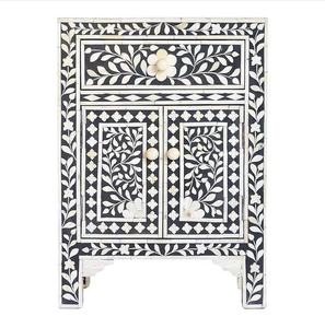 Tiroir incrusté d'os gris dernier coffre à tiroir floral en incrustation d'os de nacre pour meubles de salon incrustation d'os pour les États-Unis - Product Image 5