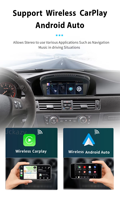 AutoRadio Android 14 lecteur multimédia de voiture pour BMW série 3 E90 E91 série 5 E60 E60 E61 E63 E64 CIC système écran StereoCarplay