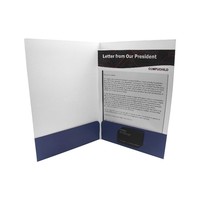 Porte-documents de présentation A4 élégant et résistant aux déchirures, avec logo personnalisé, impression UV, fente pour cartes, pour promotion commerciale – Tendance et de qualité supérieure