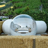 Dôme à bulles gonflable en PVC hautement transparent, résistant au vent et aux UV, pour le glamping en extérieur, les hôtels, les fêtes, les sites touristiques et la location.