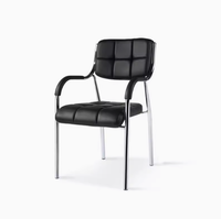 Chaises de visiteur modernes à dossier haut en maille pour le bureau et le salon, confortables
