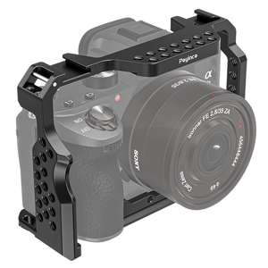 Cage de caméra en alliage d'aluminium pour <span class=keywords><strong>Sony</strong></span> <span class=keywords><strong>A7RIII</strong></span>/A7RII/A7III/A7II/A7SII Accessoires de caméra avec support de sabot froid - Product Image 3