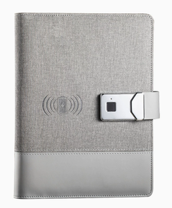 2025 thông minh sạc máy tính xách tay 8000mAh da Bìa ngân hàng điện A5 Kích thước 100 sheets Loose-Leaf quà tặng kinh doanh với sạc không dây - Product Image 5