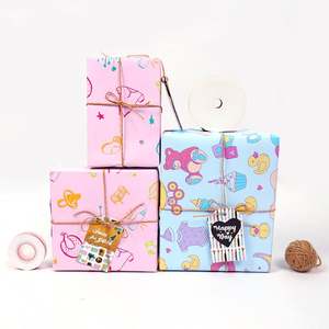 Wholesale 80g Disposable Coated <b>Paper</b> 43*300cm <b>Birthday</b> Valentine's Day Gift Luxury Custom Packaging <b>Wrapping</b> <b>Paper</b> <b>Roll</b> - Product Image 3