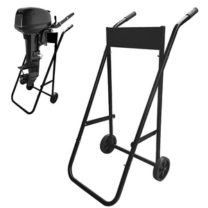 Chariot de transport pour <span class=keywords><strong>moteur</strong></span> <span class=keywords><strong>hors</strong></span>-<span class=keywords><strong>bord</strong></span> de bateau, support suspendu pour <span class=keywords><strong>moteur</strong></span> de bateau, à pousser à la main avec roues, facile à déplacer - Product Image 1