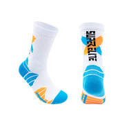 Chaussettes de basket-ball en tissu éponge multicolores, chaussettes athlétiques SUPER ELITE pour hommes et femmes