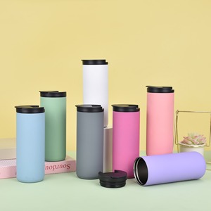 450ml Double Wall Stainless Steel Vacuum 12-24 Hours Thermal Insulation Classic Customized Color <b>Coffee</b> Travel Mug Tumbler Lid - Product Image 2
