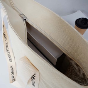 <span class=keywords><strong>Sac</strong></span> fourre-tout en toile de <span class=keywords><strong>luxe</strong></span> avec logo personnalisé imprimé, <span class=keywords><strong>sac</strong></span> fourre-tout en toile blanche avec fermeture éclair - Product Image 5