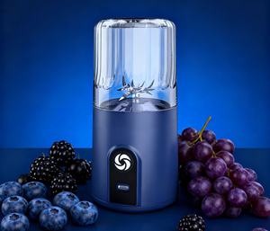 Licuadora Portátil Recargable por USB con Batería de 2000 mAh, un Solo Botón, Libre de BPA, a Prueba de Fugas, Inalámbrica, Resistente, 260 ml, 2 Cuchillas para Triturar Hielo - Product Image 4