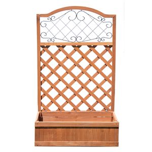 Support de fleurs en <span class=keywords><strong>bois</strong></span>, bac à fleurs pour la plantation de fruits et légumes en plein air, boîte en <span class=keywords><strong>bois</strong></span> en fer maillé et pot en <span class=keywords><strong>bois</strong></span> - Product Image 2