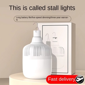 Có thể sạc lại dẫn ánh sáng bóng đèn cho nhà di động đêm thị trường gian hàng độ bền lâu dài khẩn cấp ngoài trời cắm trại chiếu sáng bền nhựa - Product Image 5