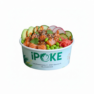 Nhà máy bán tùy chỉnh phân hủy sinh học không thấm mỡ cấp thực phẩm giấy kraft bát để đóng gói thực phẩm - Product Image 3