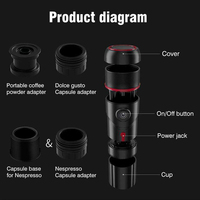 ADAPTATEUR DE CORDON DE VOITURE USB 12V Automatique Goutte à Goutte Dolce Gusto Capsule Cafetière Espresso Machine à Café