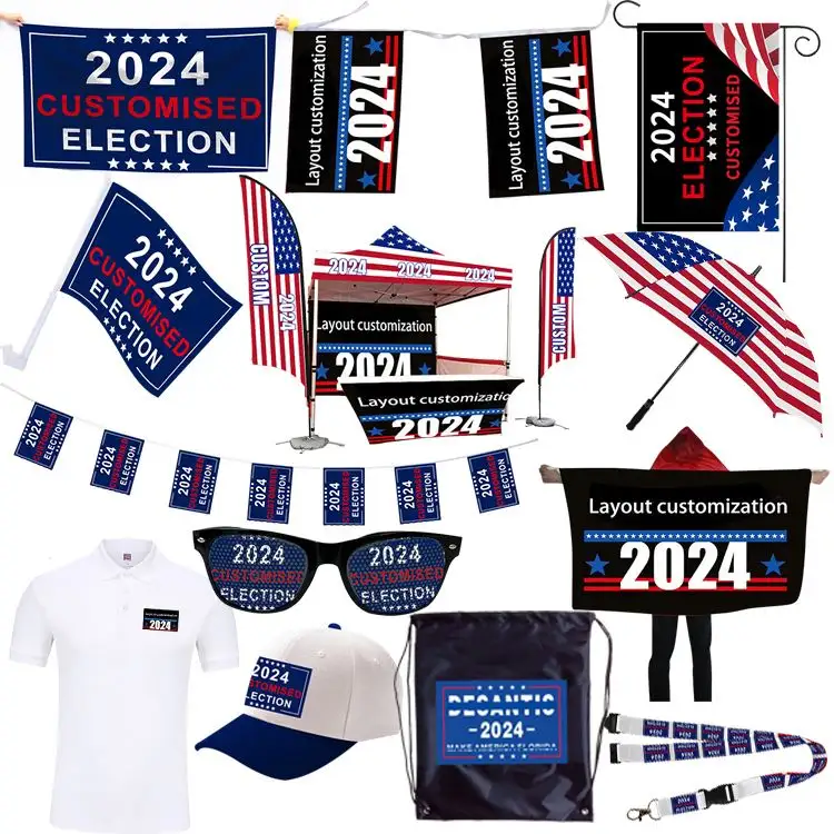 Custom Gift Box New Year Corporate Business Promotion Election Scarf Umbrella And Fan Gift Set