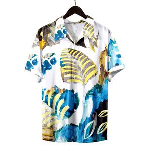 Camisas Hawaianas Casuales de Playa de Manga Corta con Estampado por Sublimación de Alta Calidad para Hombre - Product Image 2