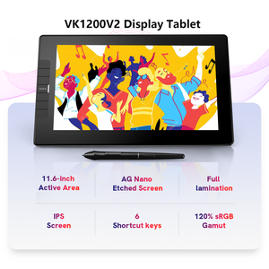 VEIKK VK1200V2 tableta gráfica de dibujo digital profesional con pantalla para diseño de moda - Product Image 2