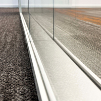 Cloison de séparation moderne en verre double couche avec porte pour bureau, hôpital et salle de sport - Cloison insonorisée
