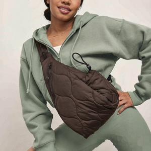 Sac banane unisexe matelassé en nylon résistant à l'eau pour le cyclisme et la course à pied, sac de poitrine mignon pour femme - Product Image 6