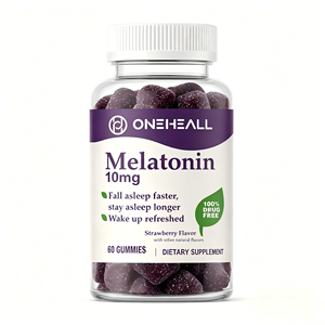 OEM ODM <b>Melatonin</b> <b>10mg</b> Gummies GMP Halal 60 Count Strawberry Flavor Dietary Supplement - Product Image 1