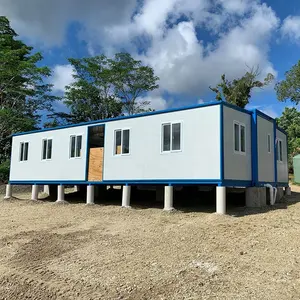 40 chân container nhà 40 ft mở rộng container nhà với 3 phòng ngủ nhà kế hoạch